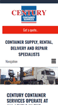 Mobile Screenshot of centurycontainers.com